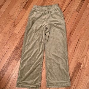 Velour track pants
